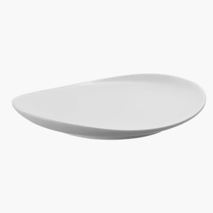 Talerz śniadaniowy DUKA TIME 22x19 cm biały porcelana