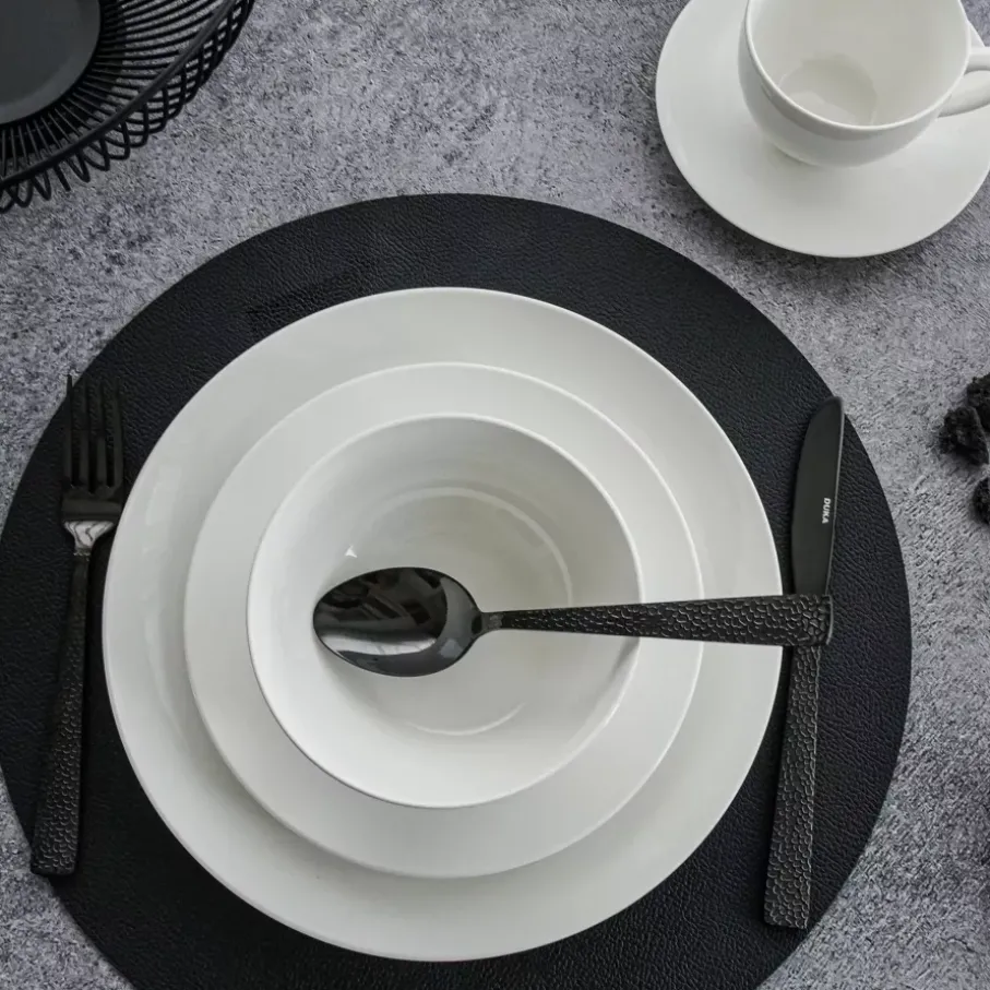 Talerz obiadowy DUKA EVERYDAY 26,5 cm biały porcelanowy
