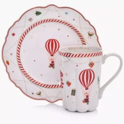 Talerz świąteczny balon DUKA LYCKLIG 20 cm porcelanowy