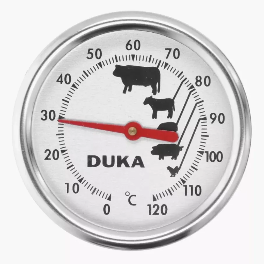 Termometr kuchenny do mięsa DUKA KITCHEN srebrny stalowy