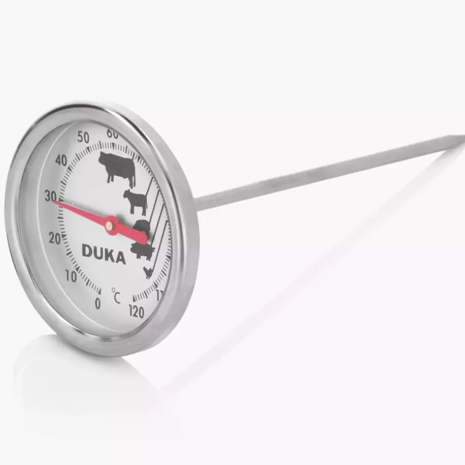 Termometr kuchenny do mięsa DUKA KITCHEN srebrny stalowy