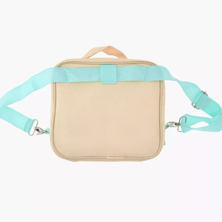 Torba termiczna na lunch robak DUKA MINI 22x19x8 cm żółta zielona