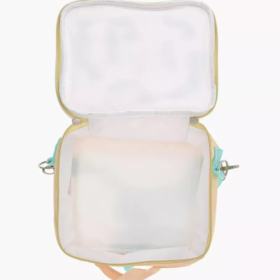 Torba termiczna na lunch robak DUKA MINI 22x19x8 cm żółta zielona