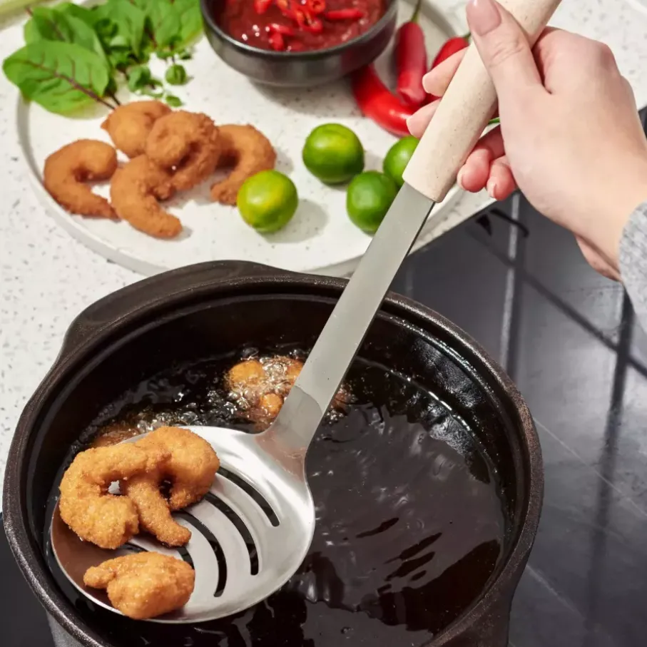 Łyżka cedzakowa GASTROMAX stal nierdzewna
