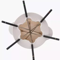 Zestaw do fondue DUKA SCANDI 1,3 l kremowy czarny