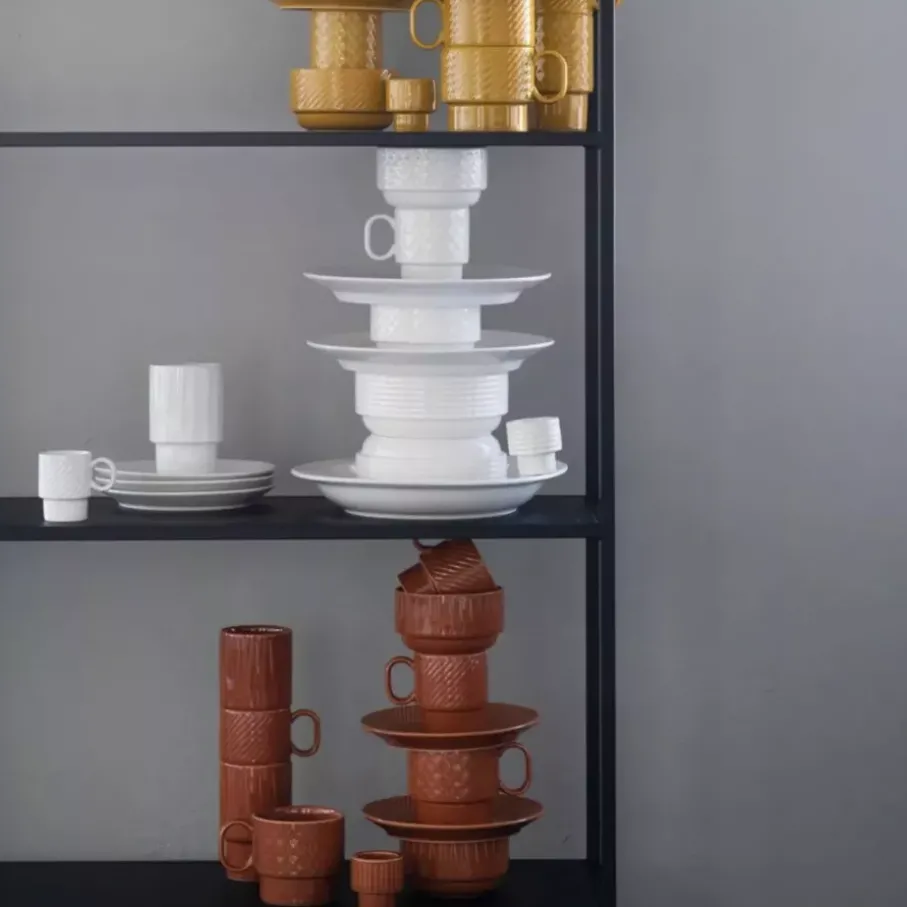 Zestaw 4 filiżanek do espresso SAGAFORM COFFE & MORE biały