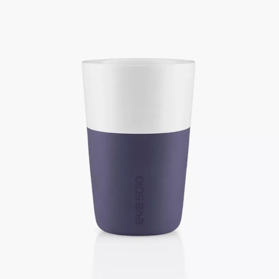Zestaw 2 filiżanek do latte EVASOLO 360ml Fiolet