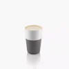 Zestaw 2 filiżanek do latte EVASOLO 360ml Elephant Grey