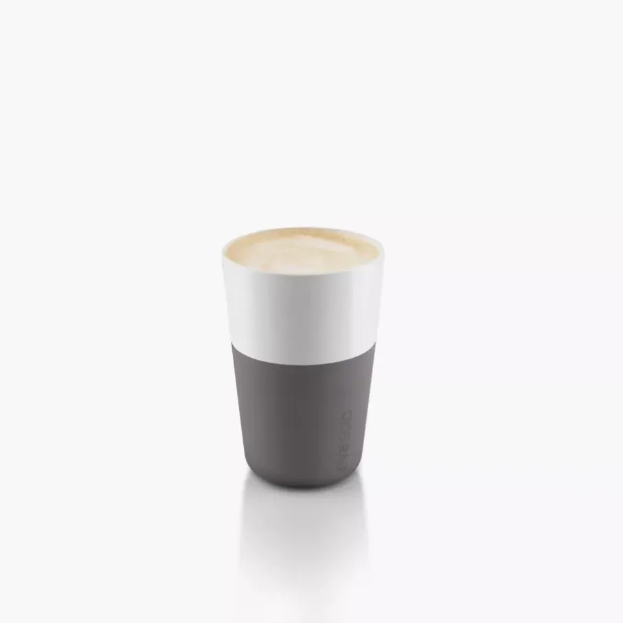 Zestaw 2 filiżanek do latte EVASOLO 360ml Elephant Grey
