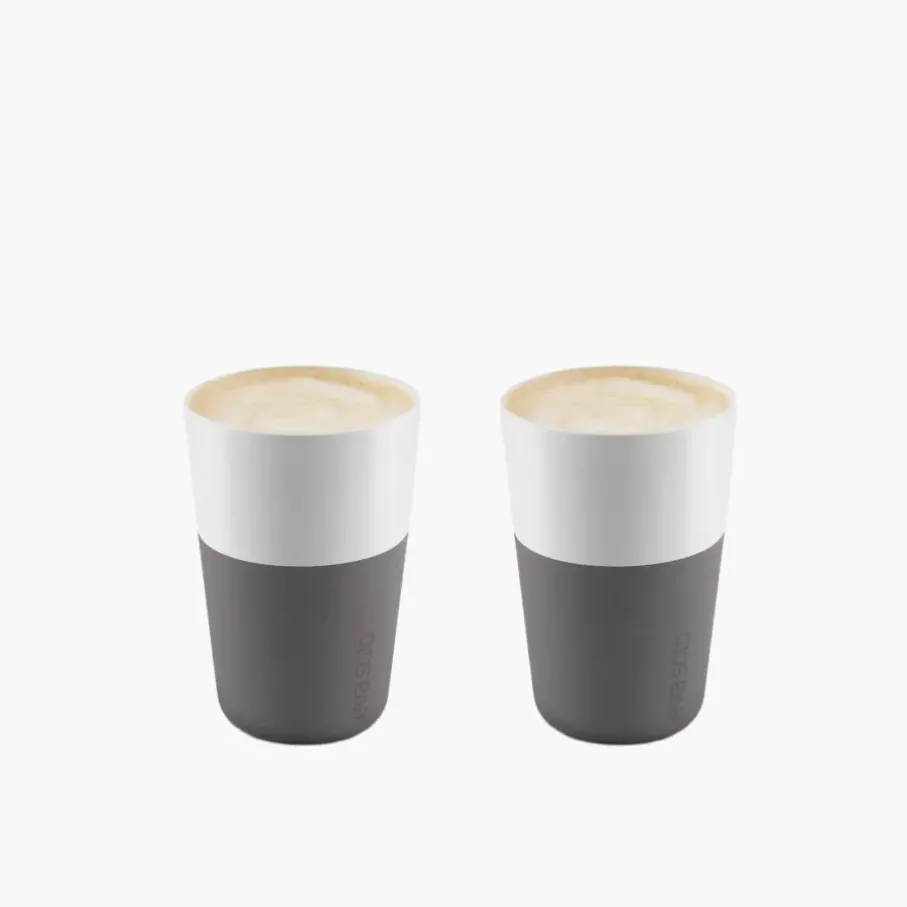Zestaw 2 filiżanek do latte EVASOLO 360ml Elephant Grey