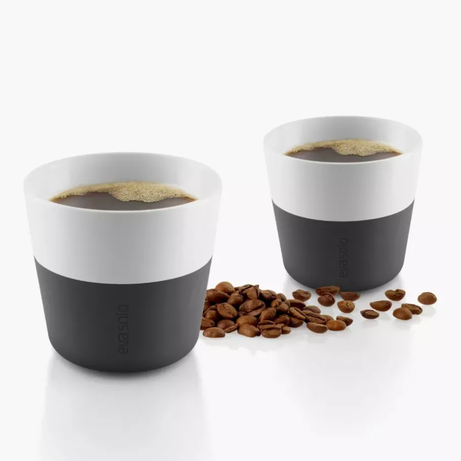 Zestaw 2 filiżanek do Lungo EVASOLO 230ml Carbon Black