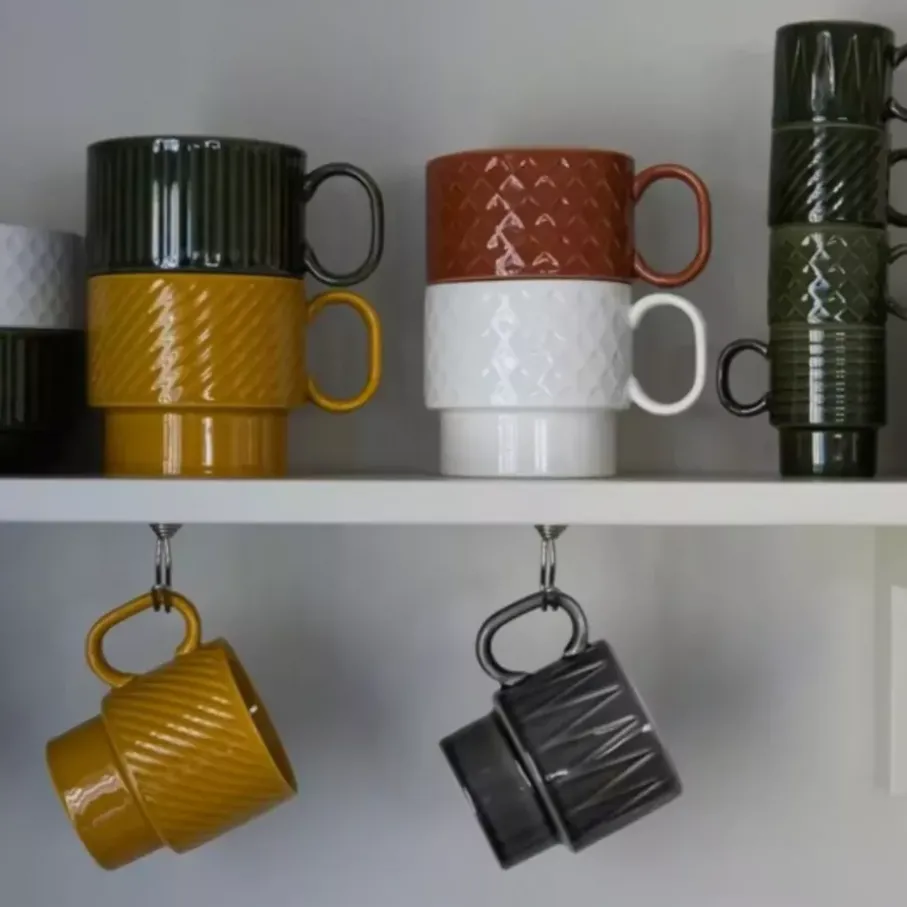 Zestaw 2 kubków 300ml SAGAFORM COFFE & MORE biały