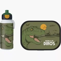 Zestaw lunchbox i bidon w dinozaury MEPAL CAMPUS 1150 ml zielony