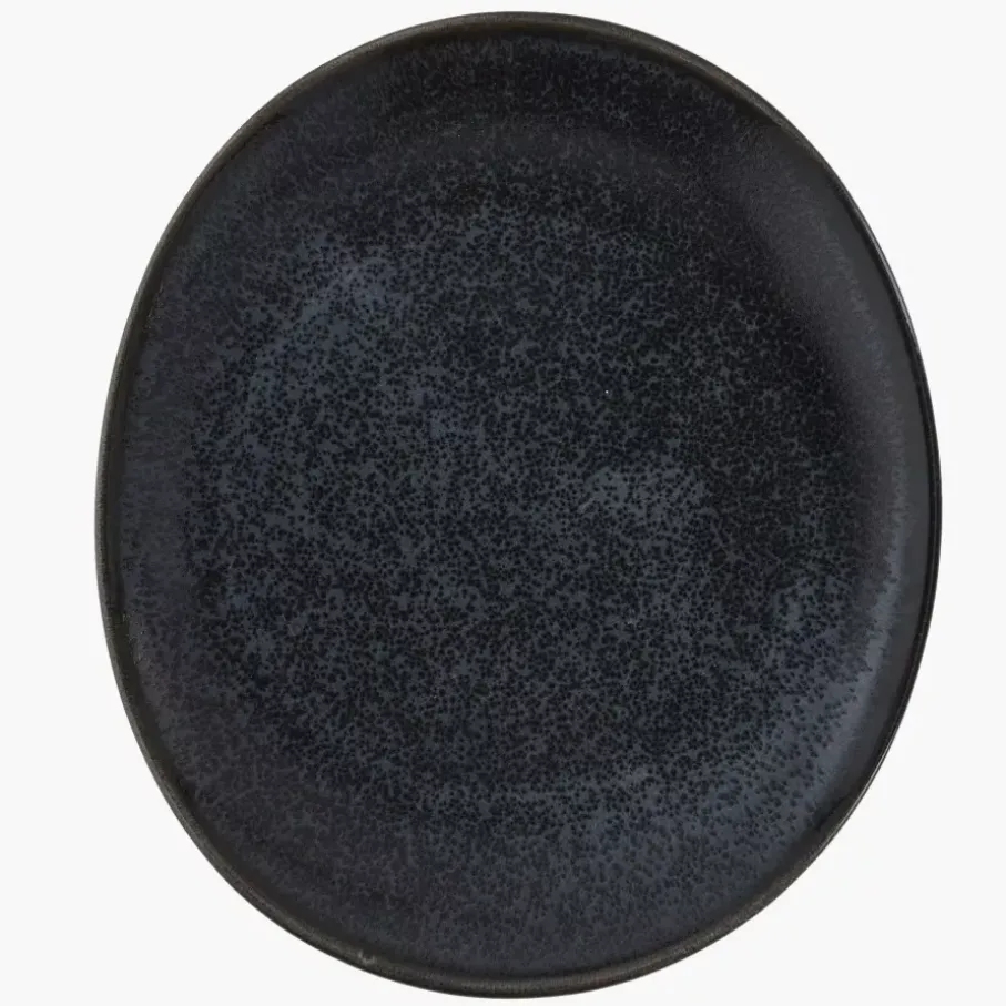 Zestaw obiadowy TIME BLACK 12 el. grafitowy porcelanowy